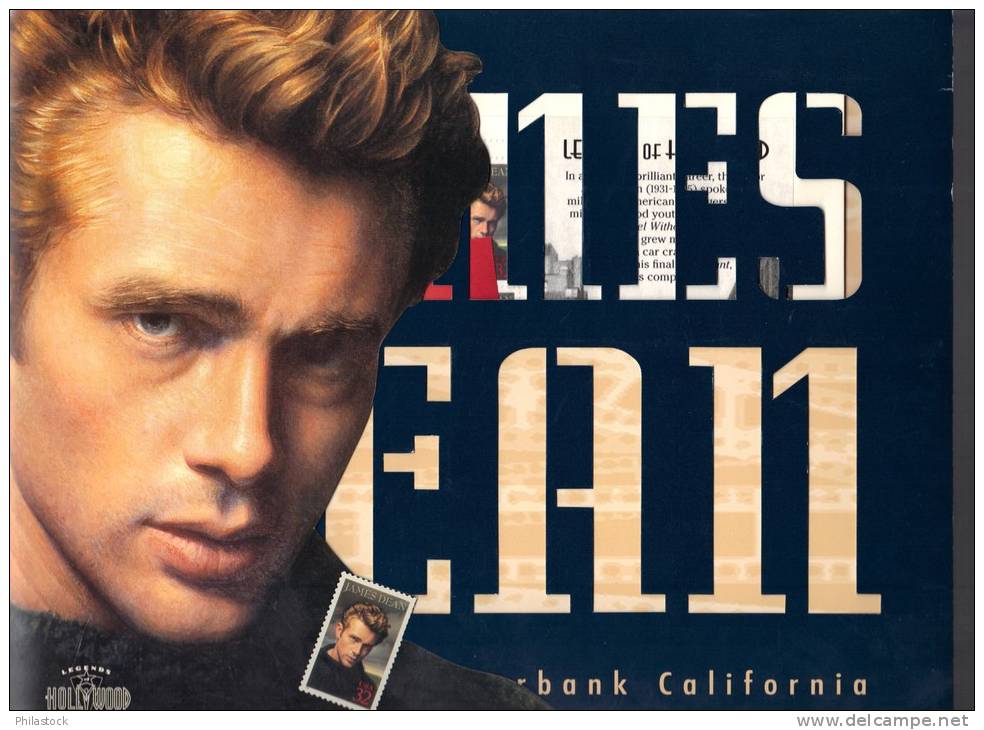 USA 1996  JAMES DEAN Tirage Limité Dans Son Encart Officiel Avec Carte Postale Incluse - Storia Postale