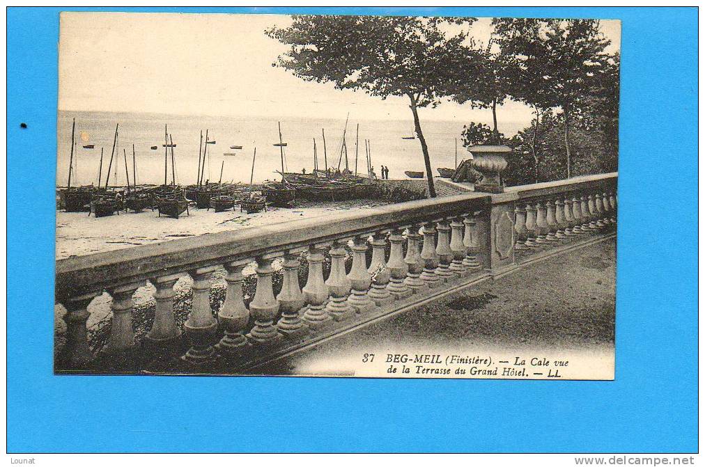 29 BEG MEIL - La Cale Vue De La Terrasse Du Grand Hôtel - Beg Meil