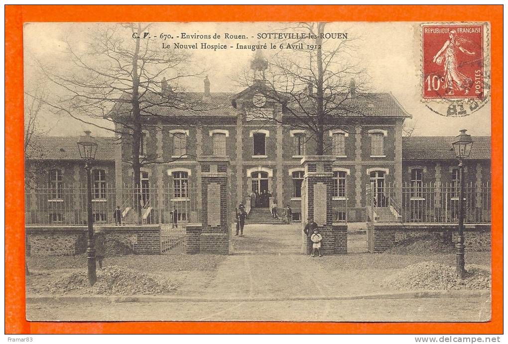 SOTTEVILLE LES ROUEN  -  Nouvel Hospice Inauguré Le 6 Avril 1912 - Sotteville Les Rouen