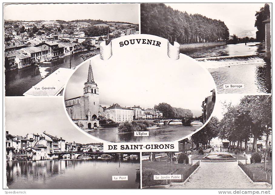 18844 SAINT-GIRONS - MULTIVUES - SOUVENIR DE SAINT-GIRONS . Gaby - Saint Girons