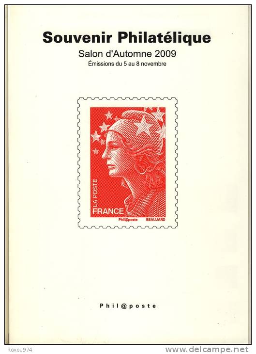 ORIGINAL!!! "SOUVENIR PHILATELIQUE-Salon D'automne 2009 ACHAT 25€ Côte 89,80 € - Foglietti Commemorativi