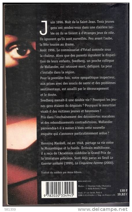 HENNING MANKELL - LES MORTS DE LA SAINT-JEAN   ( Libro In Lingua Francese ) - Série Noire