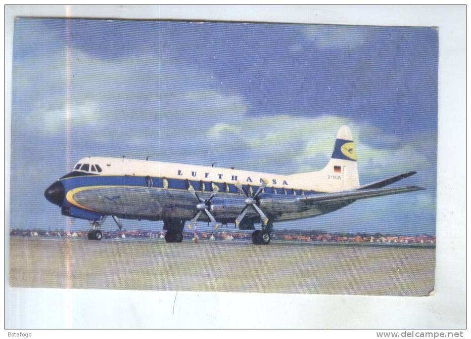 CPA  VISCOUNT B 14 DE LA LUFTHANSA - 1946-....: Moderne