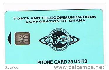 GHANA - POSTS AND TELECOMM.CORP. OF GHANA - 1995 BLUE 25  ISSUE 8.95 - USATA  -  RIF. 633 - Ghana