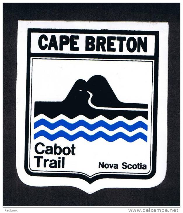 RB 799 -  Cabot Trail Cape Breton Nova Scotia Canada - Car Window Sticker - Patches