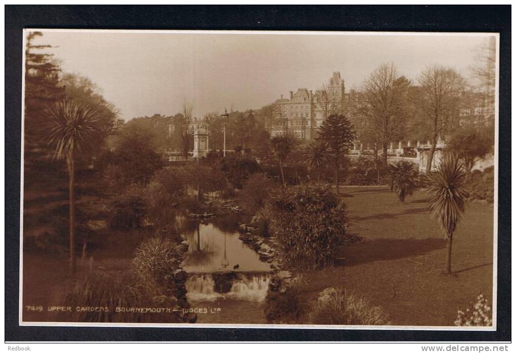RB 799 -  Judges Real Photo Postcard - Upper Gardens  Bournemouth Dorset - Was In Hampshire - Bournemouth (tot 1972)