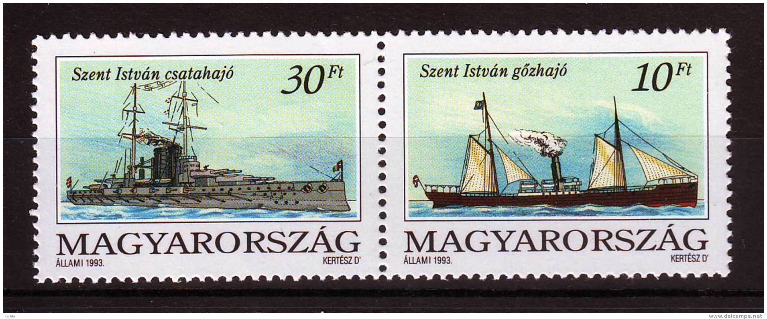 HUNGARY - 1993. Hungarian Ships - MNH - Nuovi