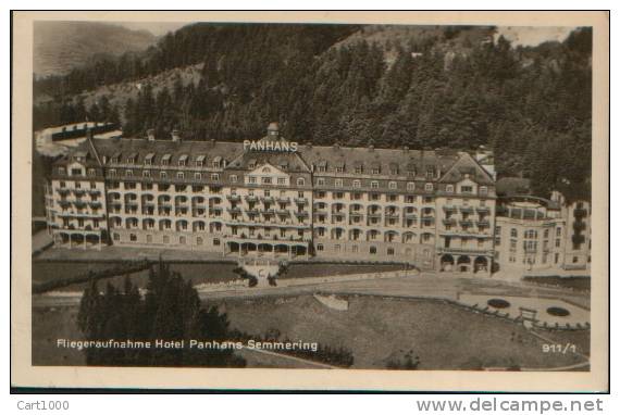 FLIEGERAUFNAHME HOTEL PANHANS SEMMERING 1943 - Altri & Non Classificati