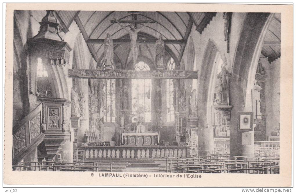 9.       LAMPAUL    -    Intérieur De L'Eglise - Lampaul-Guimiliau