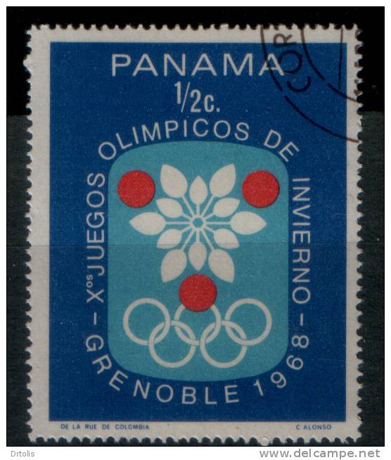 PANAMA / WINTER OLYMPIC GAMES / GRENOBLE 68 / 5 VFU STAMPS / 3 SCANS . - Winter 1968: Grenoble