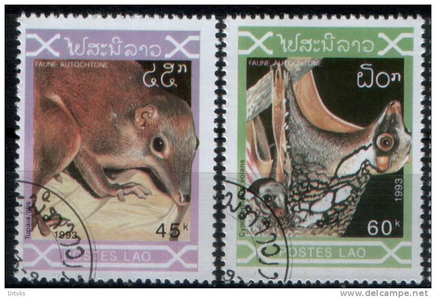 ANIMALS / LAO / 4 VFU STAMPS / 3 SCANS   . - Rodents