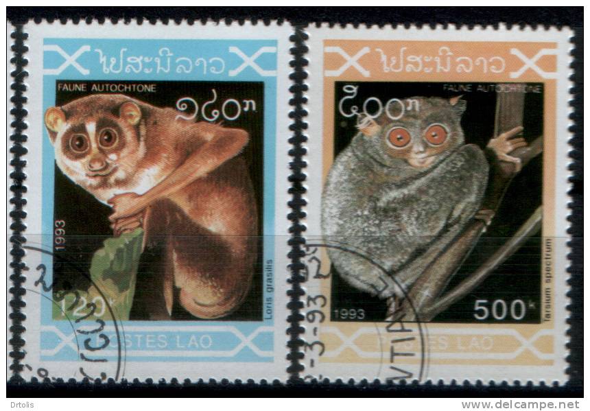 ANIMALS / LAO / 4 VFU STAMPS / 3 SCANS   . - Nager