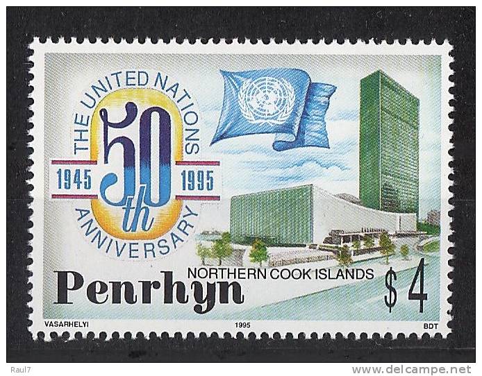 PENRHYN (Cook Islands)  - 50eme Ann Des Nations Unies - 1v NEUF *** (MNH) - Penrhyn
