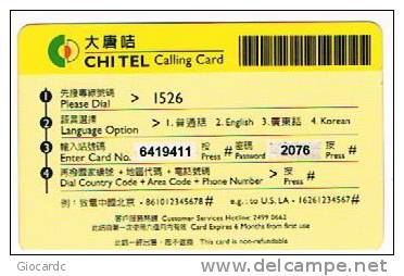 HONG KONG - CHI TEL (REMOTE) -   - USED   -  RIF. 706 - Hong Kong