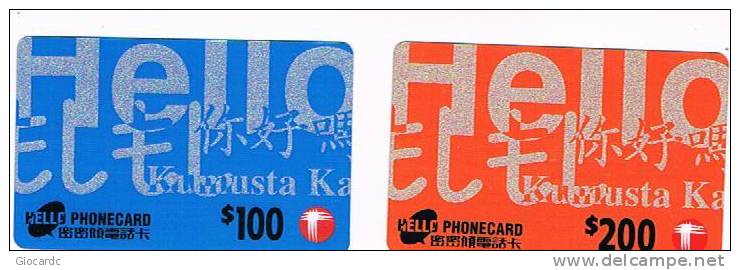 HONG KONG - H.K. TELECOM  (REMOTE) - HELLO LOT OF 2 DIFFERENT  - USED   -  RIF. 693 - Hong Kong