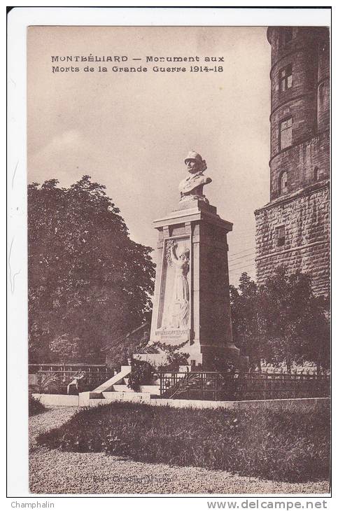 Montbéliard - Monument Aux Morts De La Guerre 1914-1918 - Montbéliard