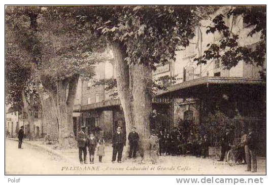 PELISSANNE - Avenue Cabardel Et Grands Cafes      (31049) - Pelissanne