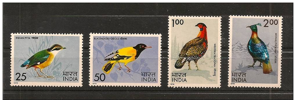 INDE,oiseaux,Y-T  428 à 431 **(MNH° - Autres & Non Classés