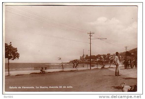 GOOD OLD VENEZUELA POSTCARD - La Guaira - Avenida 24 De Julio - Venezuela