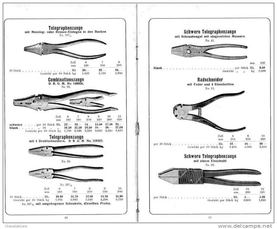 CATALOGUE ALLEMAND REINHARD LUDORF WERKZEUGFABRIK REMSCHEID AUSGABE 1912 - Publicités