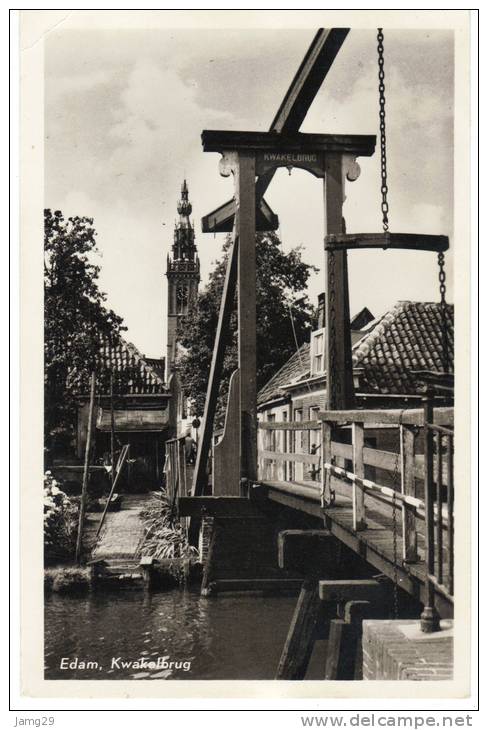 Nederland/Holland, Edam, Kwakelbrug, 1954 - Edam
