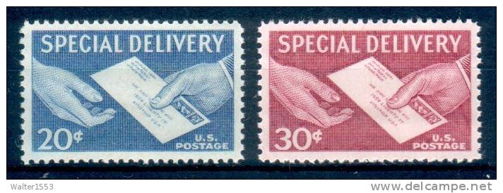 US USA 1954 SPECIAL DELIVERY  UNIF. E20-21   ** MNH - Special Delivery, Registration & Certified