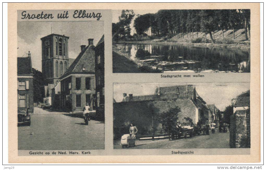 Nederland/Holland, Elburg, Groeten Uit Elburg, 3-luik, Ca. 1930 - Andere & Zonder Classificatie