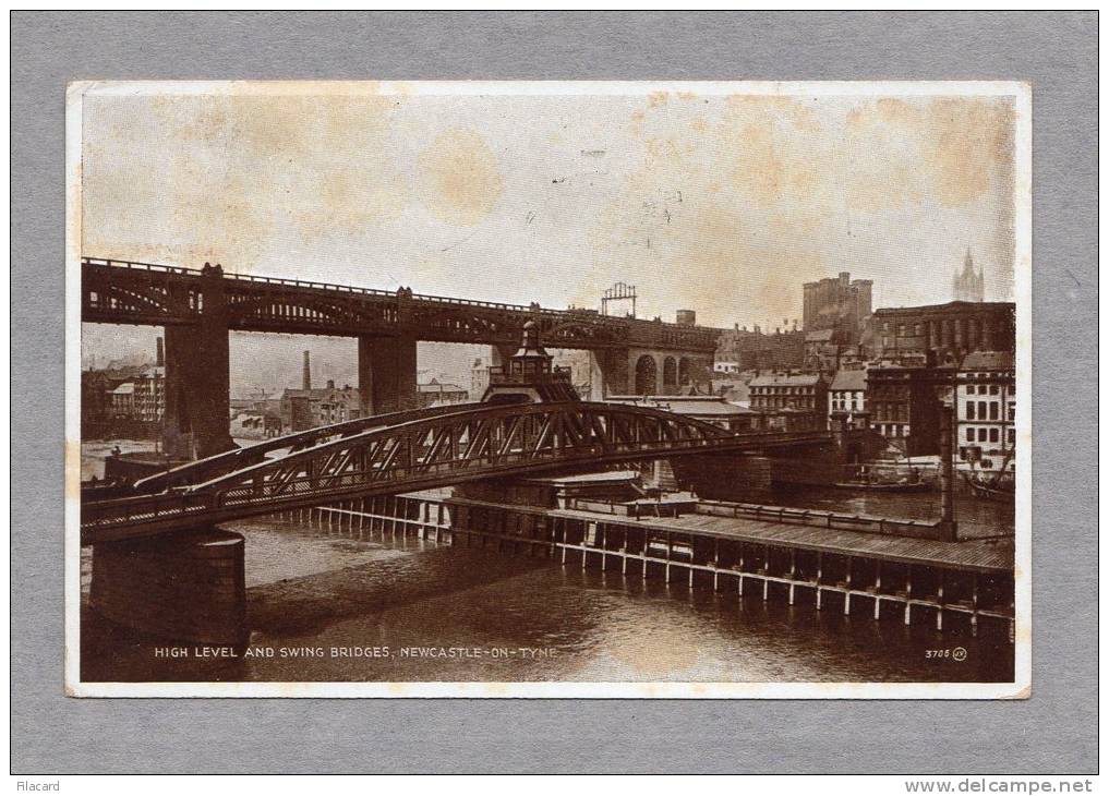 22263   Regno  Unito,    Newcastle-on-Tyne,  High  Level  And  Swing  Bridges,  VG  1929 - Newcastle-upon-Tyne