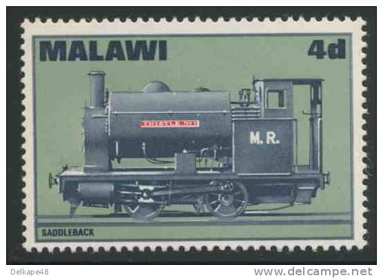 Malawi 1968 Mi 84 A YT 84 ** Bagnall Steam Locomotive No. 1 "Thistle" (1902) / Dampflokomotive - Treinen