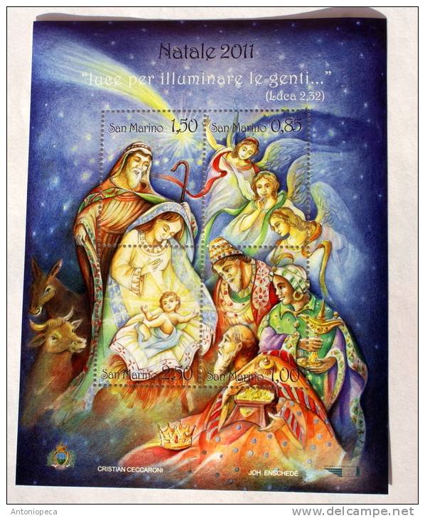 SAN MARINO 2011 - SHEET CHRISTMAS 2011 MNH** - Blocchi & Foglietti