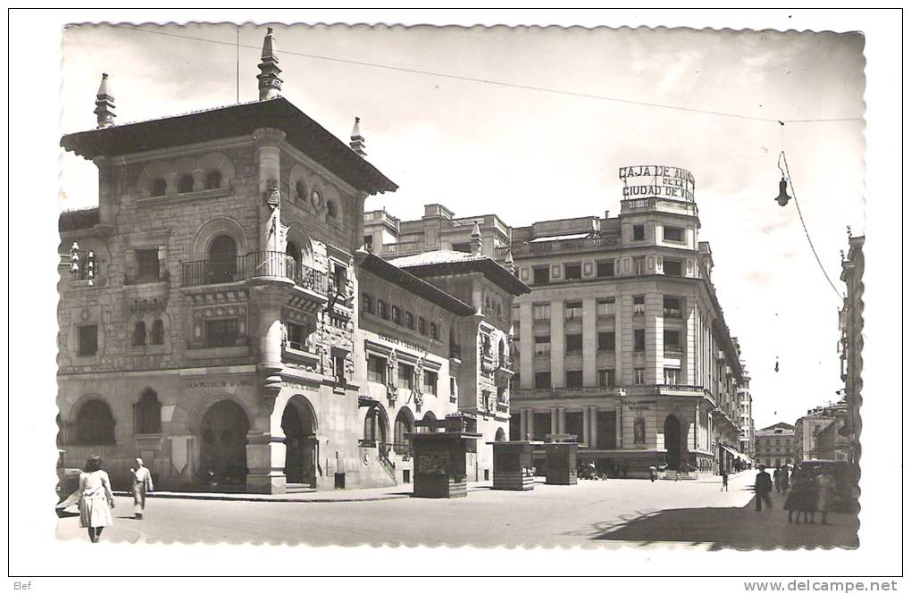 VITORIA, Pais Vasco, Espana: Calle De Postas;Casa De Correos ; Animée; Années 50, Ed Garrabella ; TB - Álava (Vitoria)