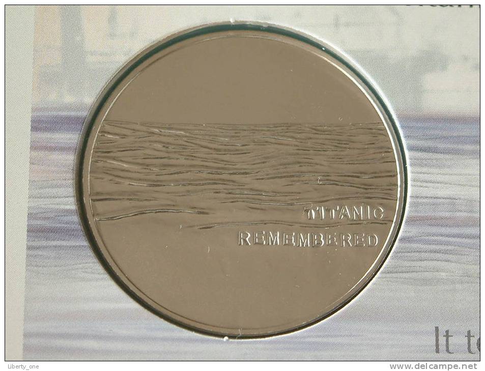 " TITANIC " The Royal Mint Remembered BU MEDAL 38,45 Mm. / 28,28 Gram UNC ( Details Zie Foto´s) !! - Autres & Non Classés