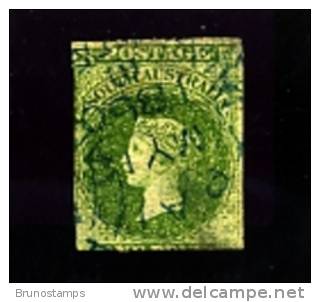 AUSTRALIA/SOUTH AUSTRALIA - 1855  1d. DARK GREEN USED   SPACEFILLER - Used Stamps