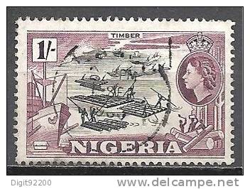 1 W Valeur Oblitérée, Used - NIGERIA - Bois - YT Nr 83 * 1953 - N° 5-5 - Nigeria (...-1960)