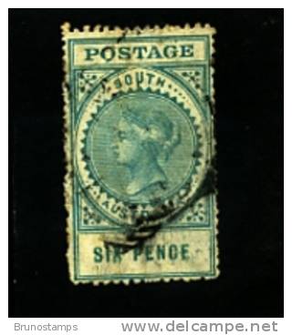 AUSTRALIA/SOUTH AUSTRALIA - 1904  6d. BLUE GREEN  FINE  USED - Used Stamps