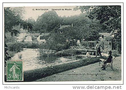 CPA 37 MONTBAZON - Deversoir Du Moulin (Peche) - Montbazon