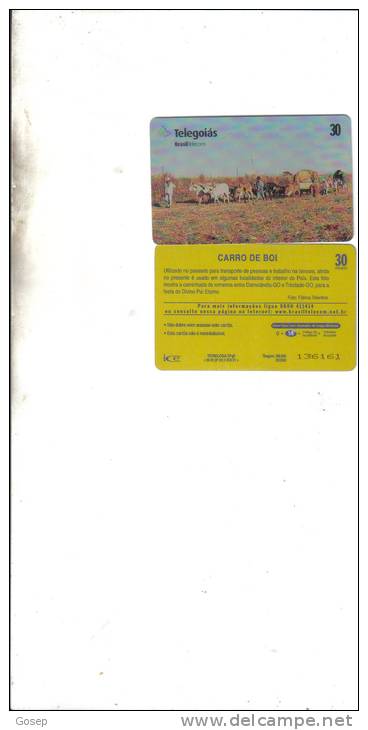 Brasil-carro De Boi-5/2000-used Card-tirage-300.000 - Vaches