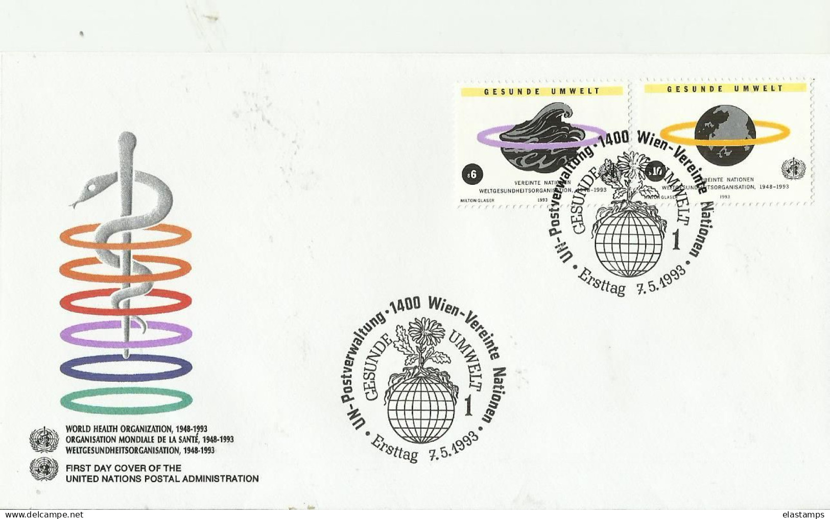 =UNO WIEN FDC1993 - FDC