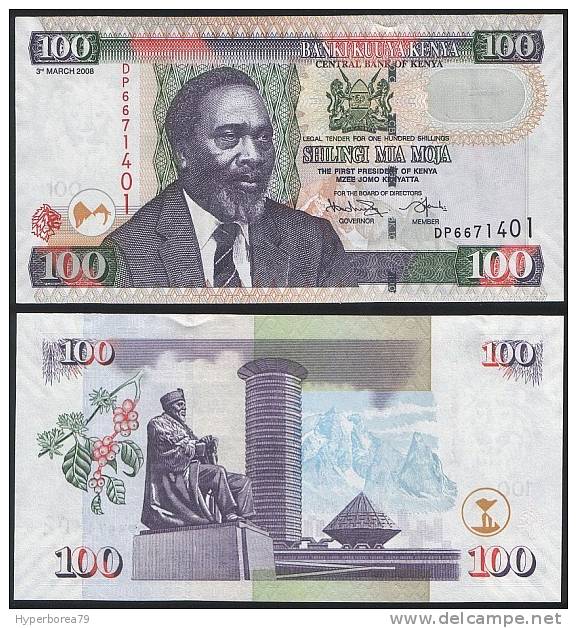 Kenya P 48 C - 100 Shillings 3.3.2008 - UNC - Kenia