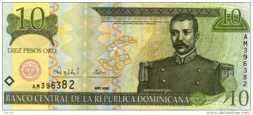 10 - Diez Pesos Oro - - Dominicana