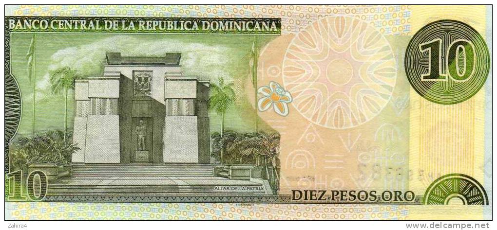 10 - Diez Pesos Oro - - Dominikanische Rep.