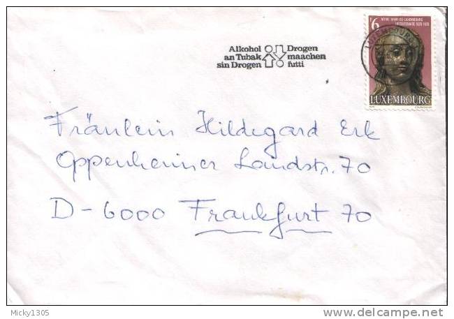 Luxemburg - Umschlag Echt Gelaufen / Cover Used  (R599) - Lettres & Documents