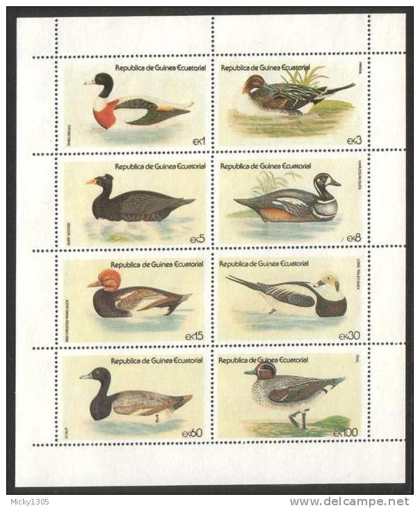 Äquatorial Guinea / Guinea Equatorial - Kleinbogen Postfrisch / MNH ** (R708) - Ducks