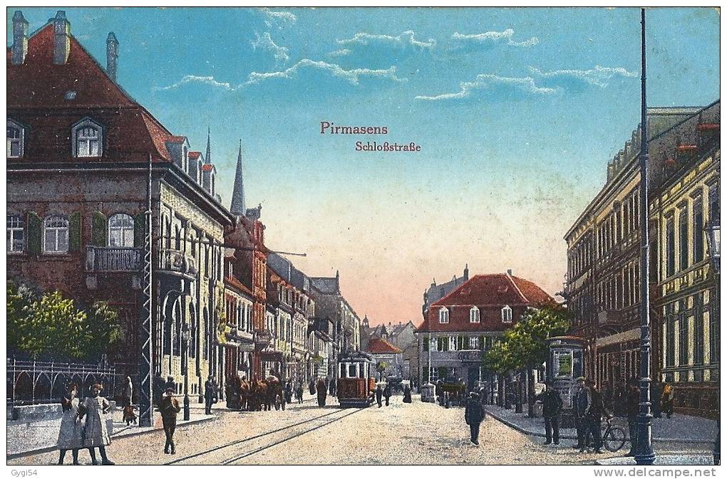 .- AK Pirmasens, Schloss Strasse - Pirmasens