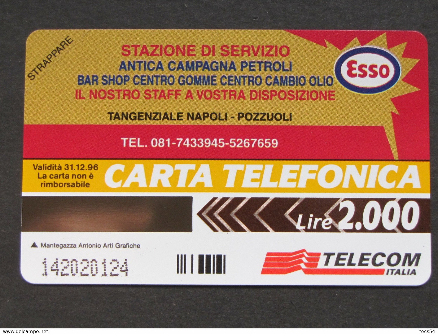 ITALIA TELECOM - 3332 C&C 239 GOLDEN - PRIVATE PUBBLICHE - ESSO ANTICA CAMPAGNA - NUOVA - Private-Omaggi