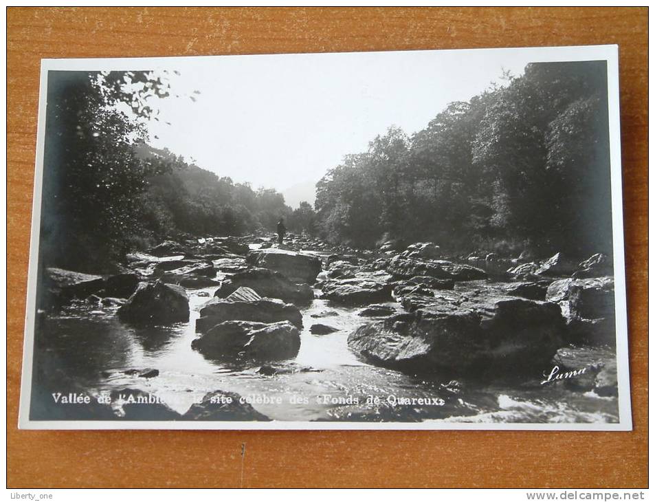 Vallée De L'Amblève : Le Site Célèbre Des " Fonds De Quareux " Anno 19?? ( Fotokaart - Zie Foto Voor Details ) !! - Aywaille