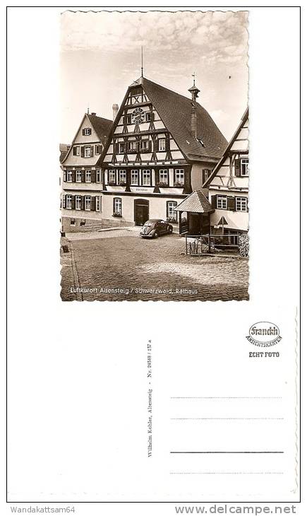 AK 24348137 Luftkurort Altensteig / Schwarzwald, Rathaus Wilhelm Kohler ECHT FOTO Franckh ANSICHTSKARTEN - Altensteig