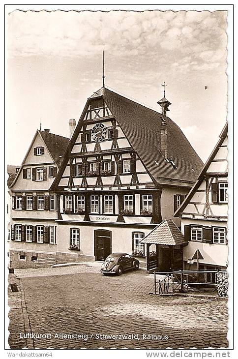 AK 24348137 Luftkurort Altensteig / Schwarzwald, Rathaus Wilhelm Kohler ECHT FOTO Franckh ANSICHTSKARTEN - Altensteig