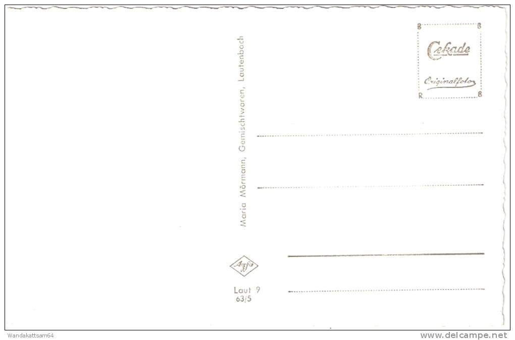 AK 9635 Lautenbach Im Romantischen Murgtal (Schwarzwald) Maria Mörmann Cekade Originalfotos - Gernsbach