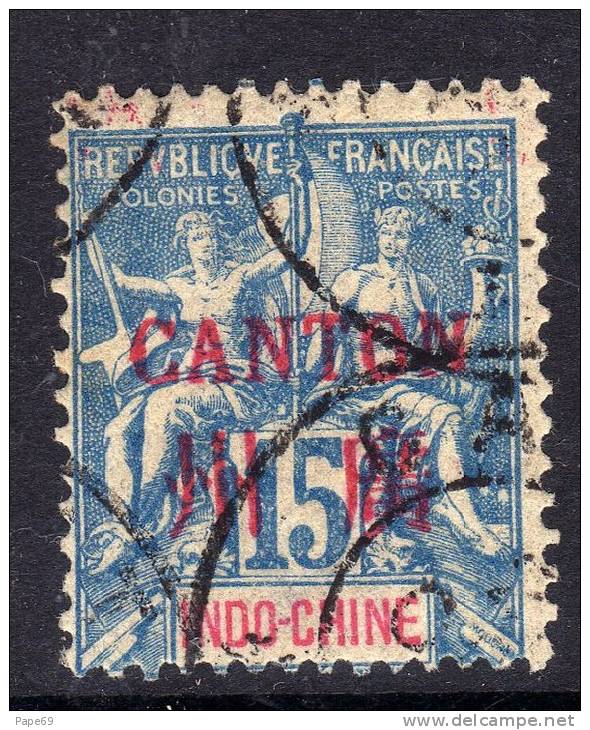 Canton N° 7 O  : Surcharge Carmin : 15 C. Bleu Oblitération Moyenne Sinon  TB - Sonstige & Ohne Zuordnung